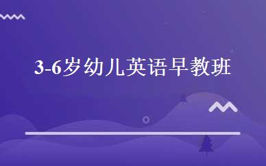 3-6岁幼儿英语早教班 