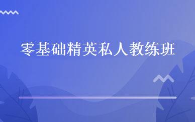 零基础精英私人教练班 