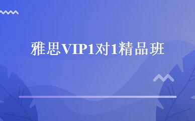 雅思VIP1对1精品班 