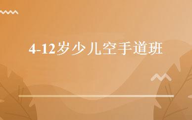 4-12岁少儿空手道班 