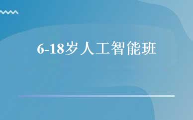 6-18岁人工智能班 