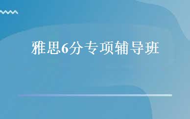 雅思6分专项辅导班