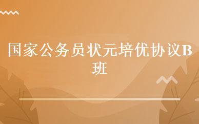 国家公务员状元培优协议B班 