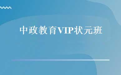 中政教育VIP状元班 
