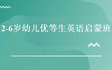2-6岁幼儿优等生英语启蒙班 