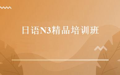 日语N3精品培训班 