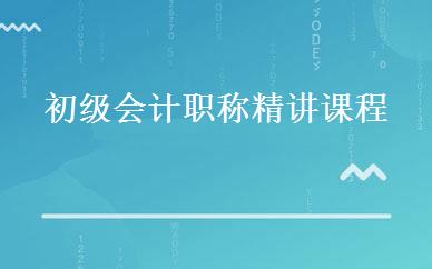 初级会计职称精讲课程 
