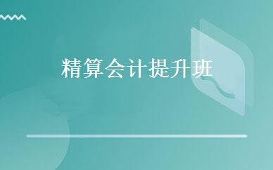 精算会计提升班 