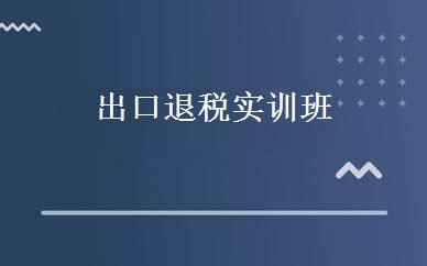 出口退税实训班 