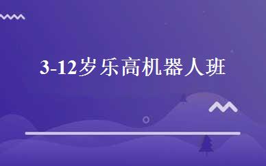 3-12岁乐高机器人班 