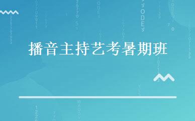 播音主持艺考暑期班 