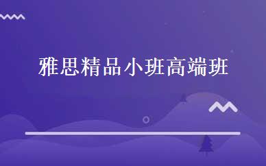 雅思精品小班高端班 