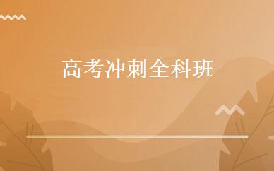 高考冲刺全科班  