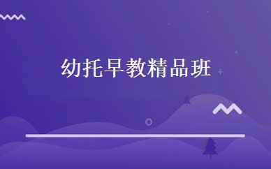 幼托早教精品班 