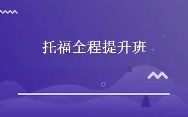 托福全程提升班 