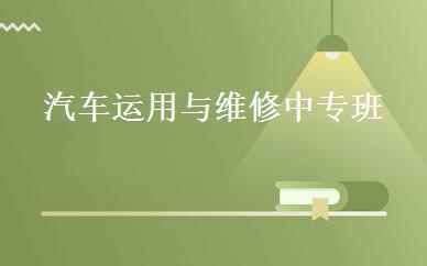 汽车运用与维修中专班 