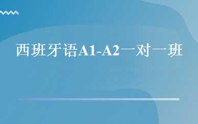 西班牙语A1-A2一对一班 