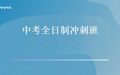 中考全日制冲刺班 