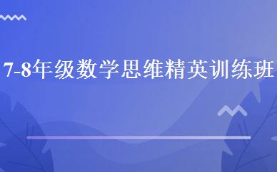 7-8年级数学思维精英训练班 