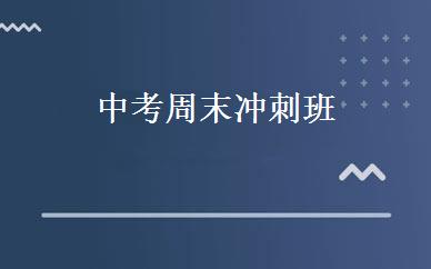 中考周末冲刺班 