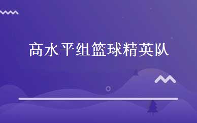 高水平组篮球精英队 