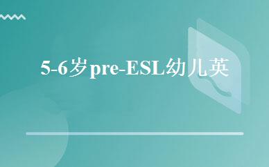 5-6岁pre-ESL幼儿英语培训班 