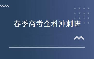 春季高考全科冲刺班 