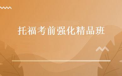托福考前强化精品班 
