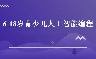 6-18岁青少儿人工智能编程班  