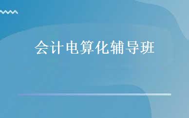 会计电算化辅导班
