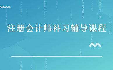 注册会计师补习辅导课程