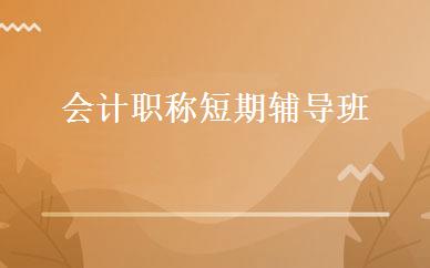 会计职称短期辅导班