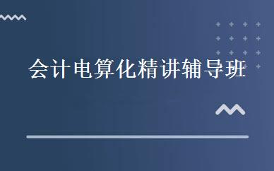 会计电算化精讲辅导班
