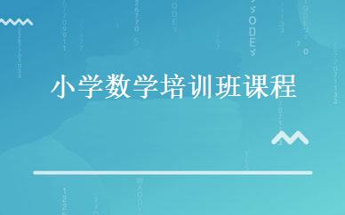 小学数学培训班课程