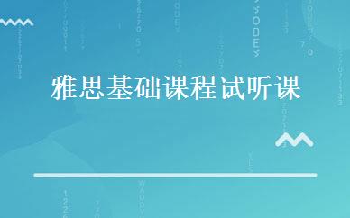 雅思基础课程试听课