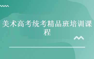 美术高考统考精品班培训课程