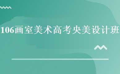106画室美术高考央美设计班课程