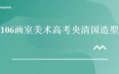 106画室美术高考央清国造型班培训课程