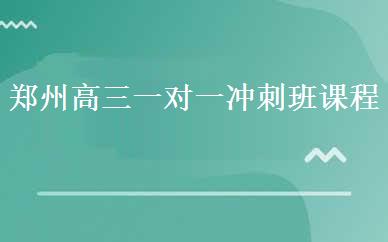 郑州高三一对一冲刺班课程