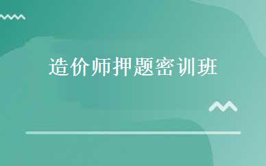 造价师押题密训班