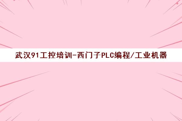 武汉91工控培训-西门子PLC编程/工业机器人培训课程