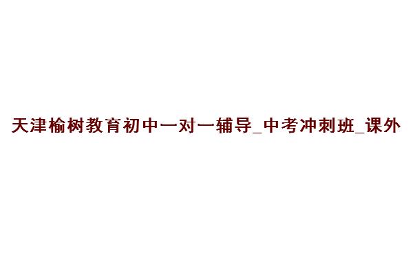 天津榆树教育初中一对一辅导_中考冲刺班_课外补习课程 天津榆树教育初中一对一辅导_中考冲刺班_课外补习课程
