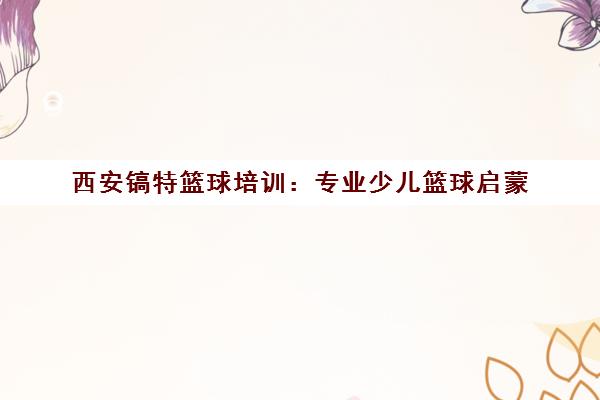 西安镐特篮球培训 专业少儿篮球启蒙 科学训练助力梦想 西安镐特篮球培训 专业少儿篮球启蒙 科学训练助力梦想