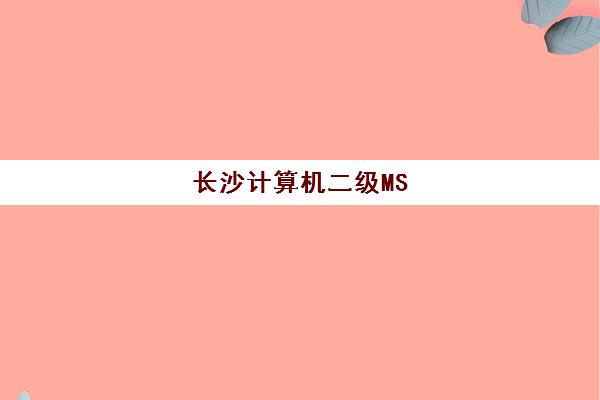 长沙计算机二级MS Office培训班-得力教育