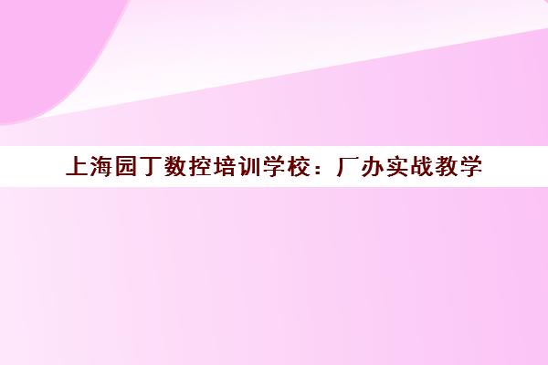 上海园丁数控培训学校 厂办实战教学 数控模具设计UG编程班