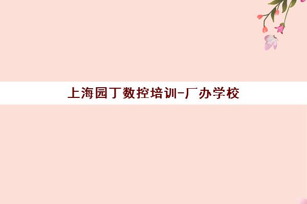 上海园丁数控培训-厂办学校 数控编程与模具设计实战培训