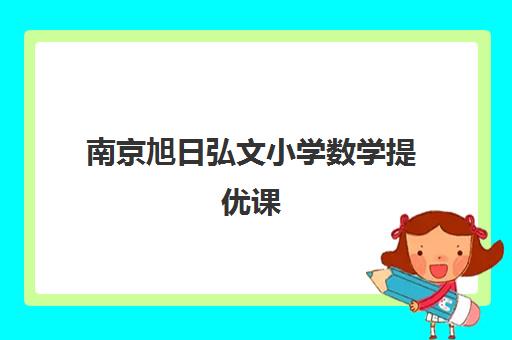 南京旭日弘文小学数学提优课