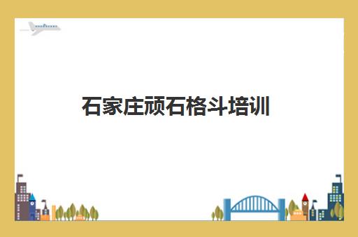 石家庄顽石格斗培训 - 专业增强体质自信心 课程优惠中！