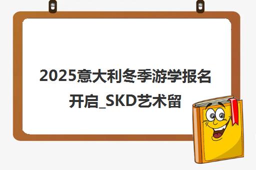 2025意大利冬季游学报名开启_SKD艺术留学_罗马美院教授亲授