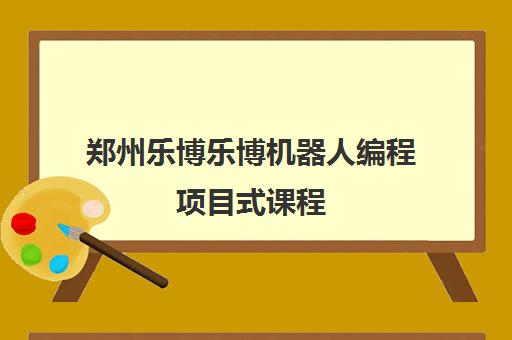 郑州乐博乐博机器人编程项目式课程 提升技能与素养